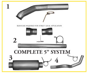 2004 1/2 Dodge 2500/3500 Series 5.9L Cummins H.O. Turbo Back System